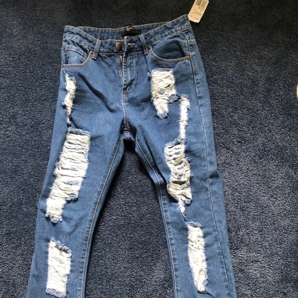 Forever 21 Ripped Jeans